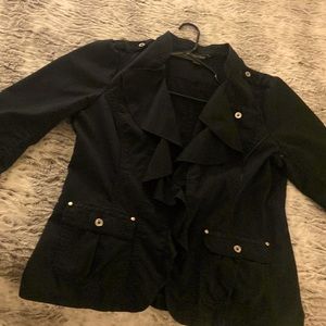 WHBM Lightweight blazer w/ruffles - size 14.